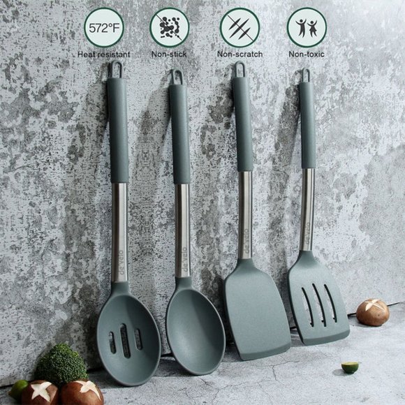 4 Piece Silicone Utensil Set - Picture 4 of 4